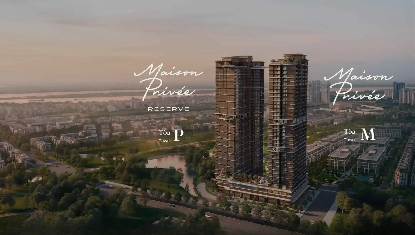 Phối cảnh kiến trúc Tòa P Maison Privée Ciputra