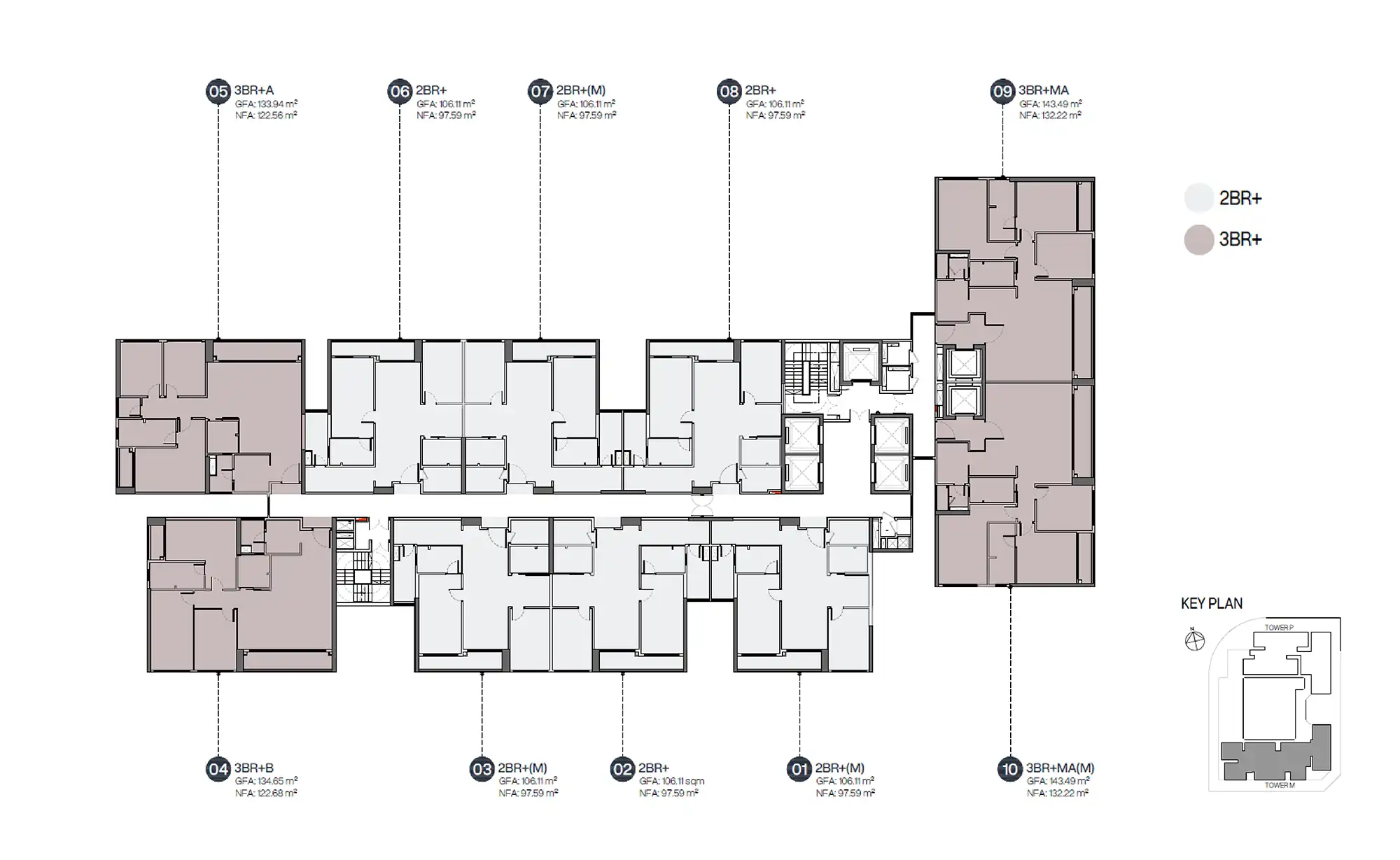 Layout thiết kế & thực tế căn hộ M-0607 - Ảnh 3