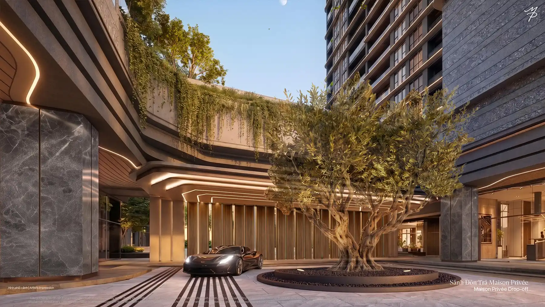 Sảnh đón trả của Maison Privée