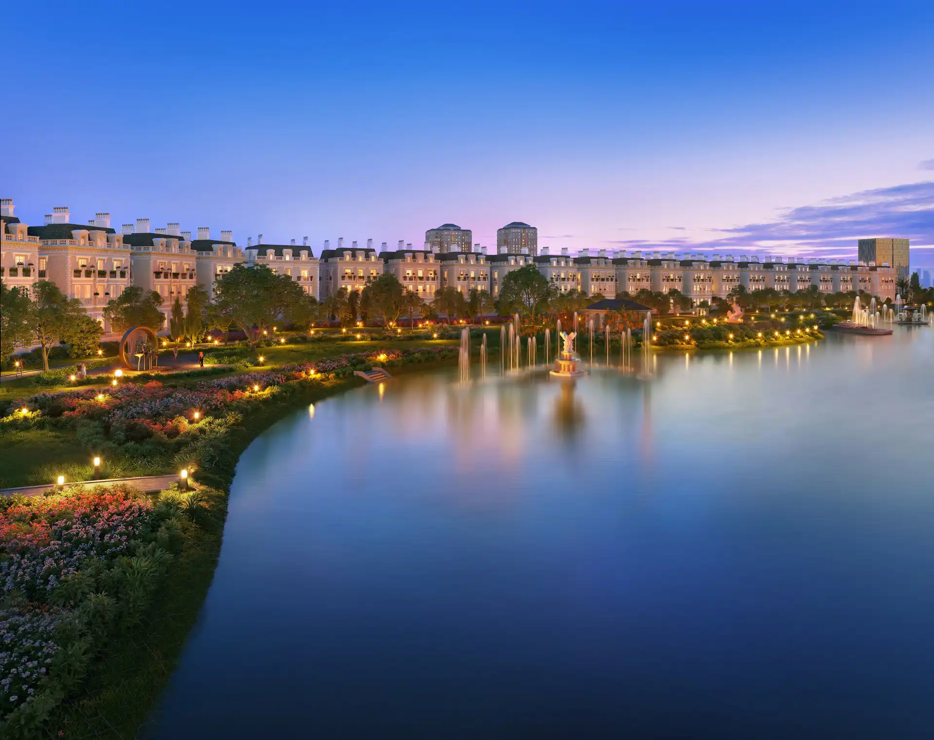 Hồ điều hòa Ciputra Central Park (26ha). Ảnh phối cảnh