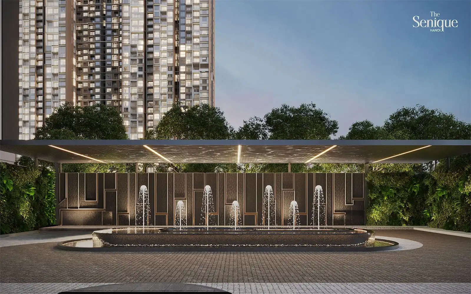 Thẩm mỹ kiến trúc kết hợp Đông Tây tại The Senique Hanoi