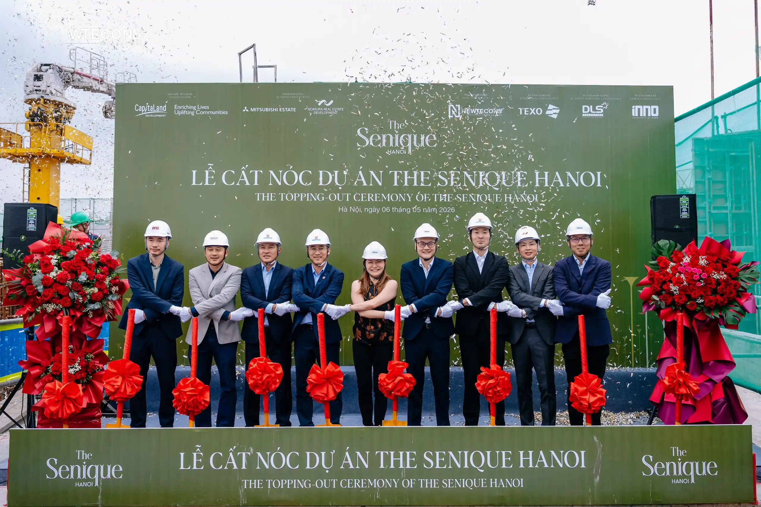 Thực tế công trường thi công dự án The Senique Hanoi 2026
