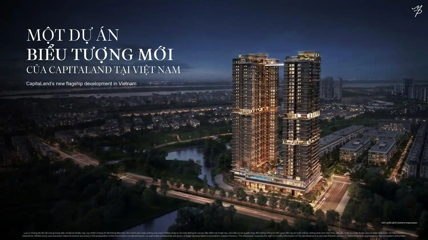 Phối cảnh kiến trúc hai tòa tháp 35 tầng Maison Privée