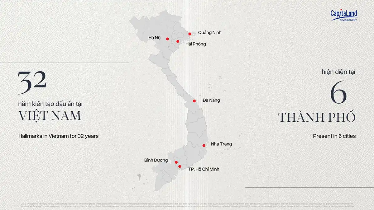 Hơn 30 năm phát triển của CapitaLand Development tại thị trường Việt Nam